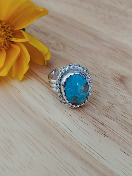 sterling silver Kingman turquoise ring